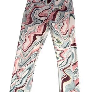 Athleta Multi colored  Leggings Marbled Pattern Size S